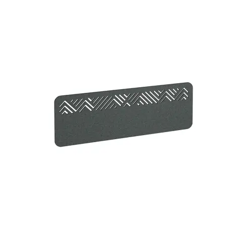 Chevron Acoustic Desktop Screen - 1200mm - Moonlight Grey
